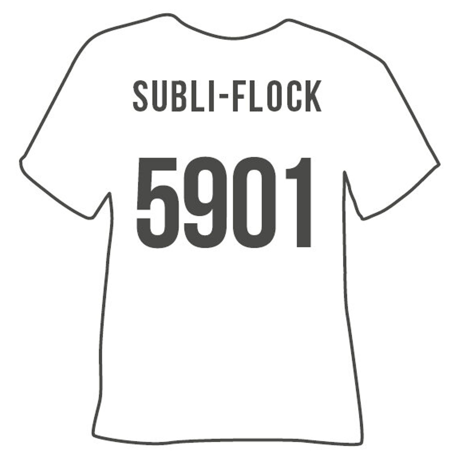 Flex druckbarer Klebe subli-flock-5901 Subli-Flock 5901 - White