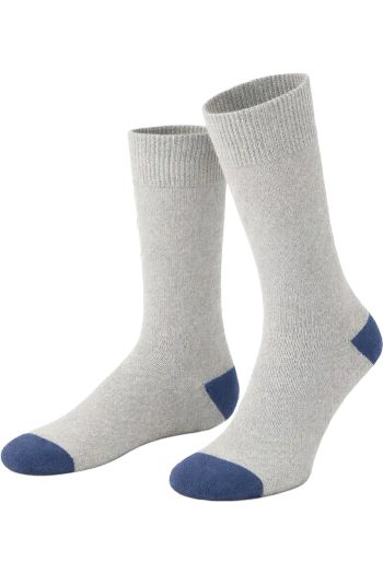 Morgan chaussettes chaussette 201 - Gris perle / Bleu nuit