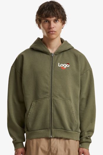 Image produit Vintage zip hoodie zipped hooded sweatshirt by295