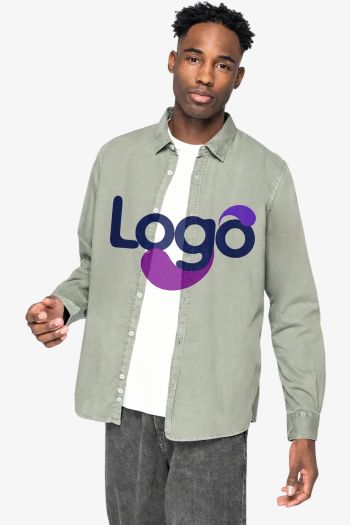 Image produit Bluse i bleget bomuldsstoff ns502