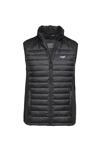 Crossover bodywarmer Bi-materiaal jas 9624 - Black / Black / Black