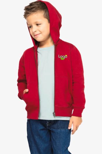 Image produit Sudadera con cremallera y capucha para niño ns405