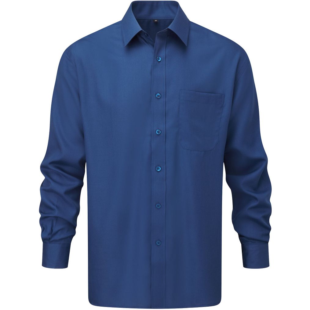 Image produit Men’s long sleeve classic polycotton poplin shirt r-934m-0