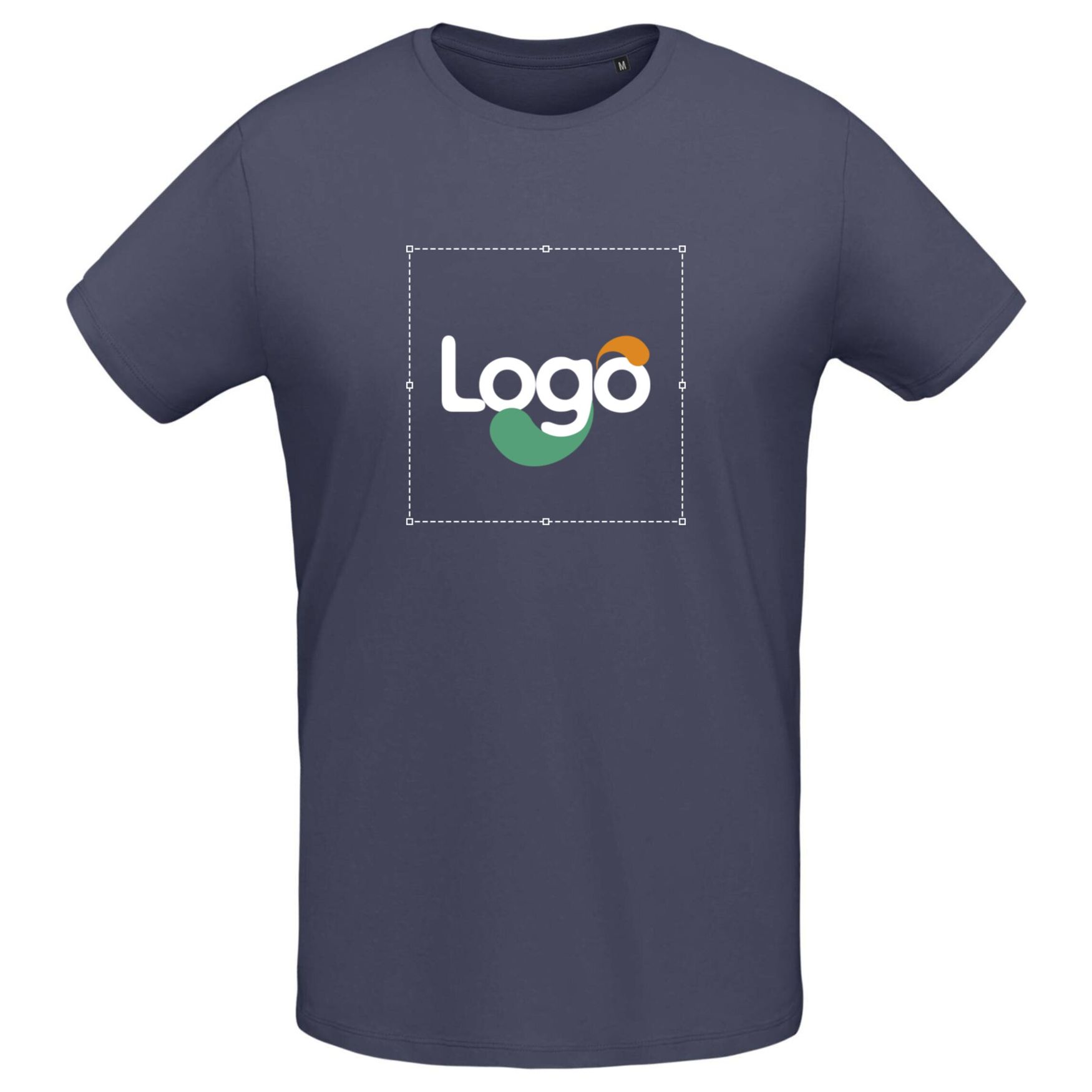 Camiseta Martin men de algodón ajustada 02855 personalizada - Gris souris