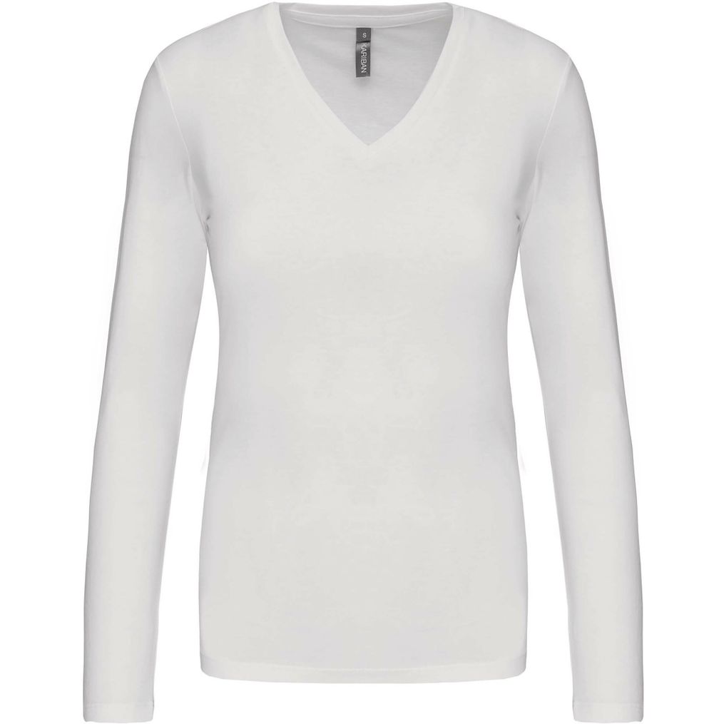 Image produit Women's long-sleeve v neck tshirt k382