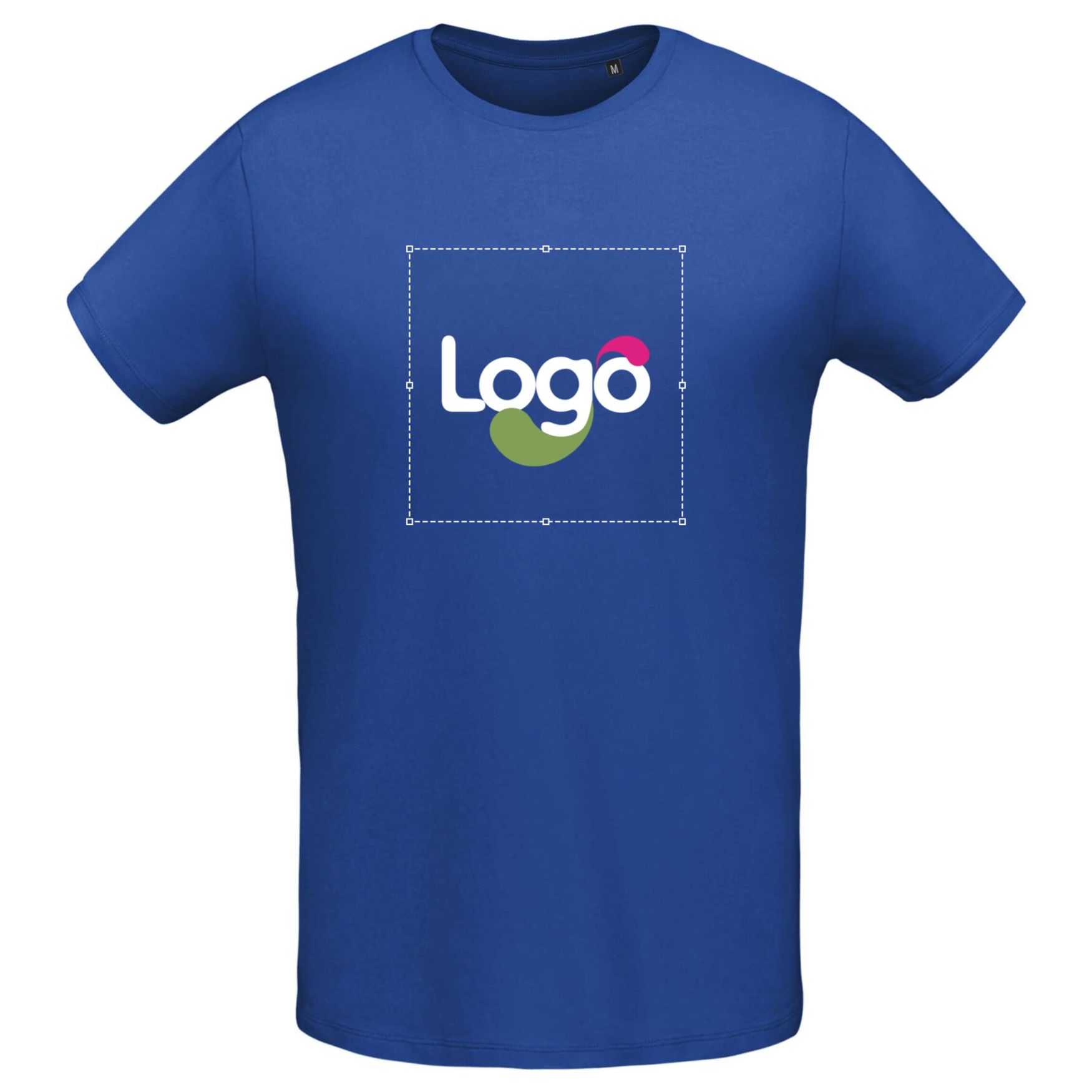 Camiseta Martin men de algodón ajustada 02855 personalizada - Royal