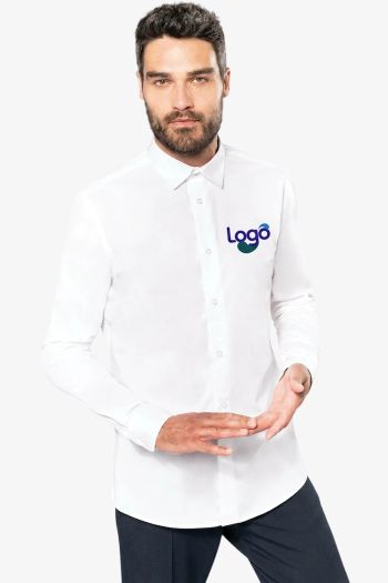 Image produit CHEMISE POPELINE MANCHES LONGUES HOMME k513