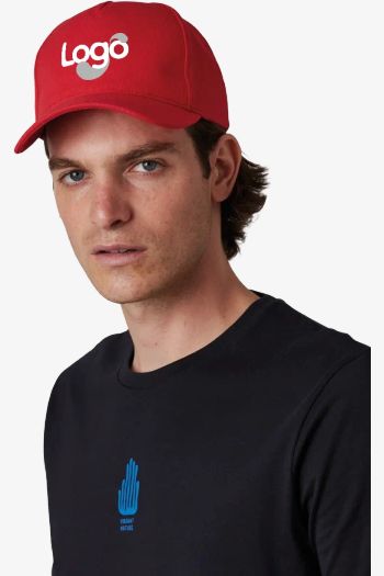 Image produit Casquette en coton et polyester recyclés K-loop tracking - 5 panneaux