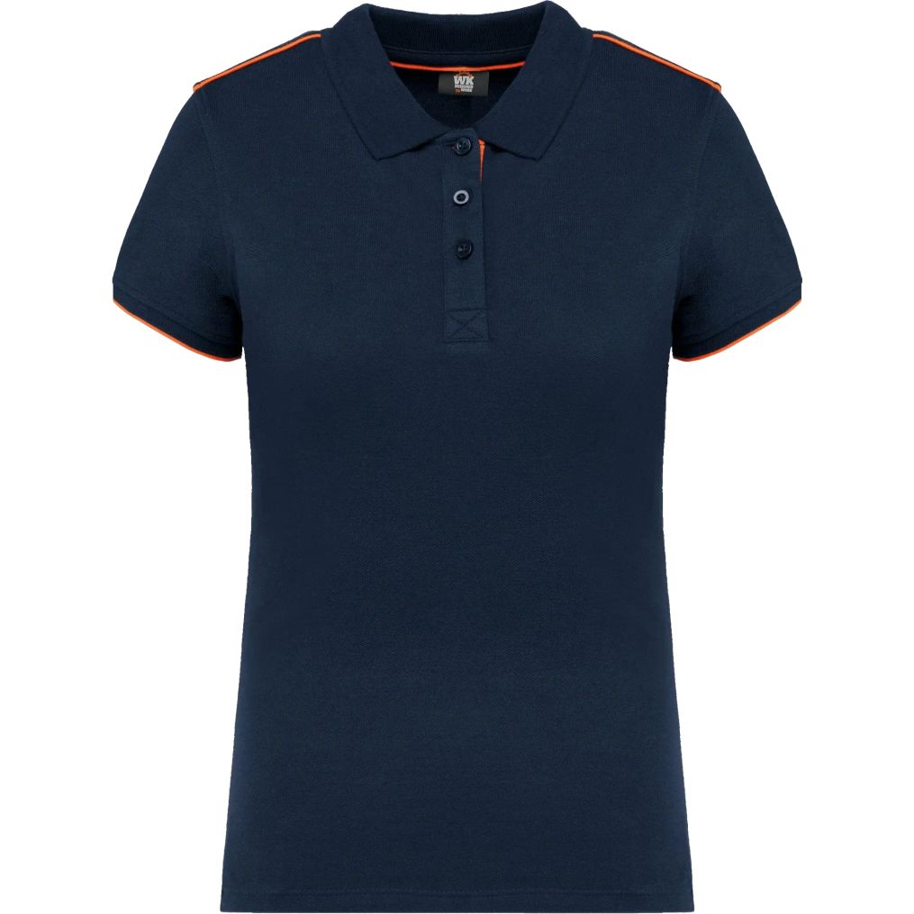 Image produit Polo day to day contrast sleeves short woman wk271