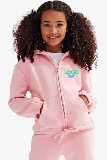 Image produit Trøje med hætte og zip crop-top oversize tr61b