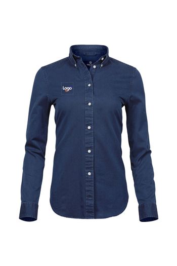 Ladies casual twill shirt 4003 - Indigo