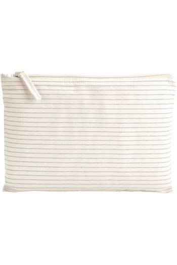 Bio-Gestreiftes Accessoire-Täschchen w253 - Red stripe