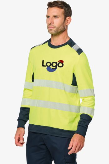 Image produit T Shirt Sécurité Recyclé col rond Manches Longues Unisexe tee-shirt wk361