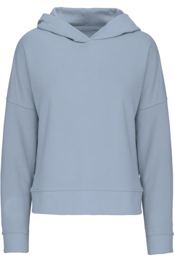 Sweatshirt met kap lounge bio voor vrouwen k494 - Aquamarine