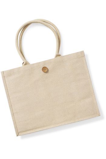 Juco shopper Einkaufstasche Jute-Baumwolle w447 - Natural