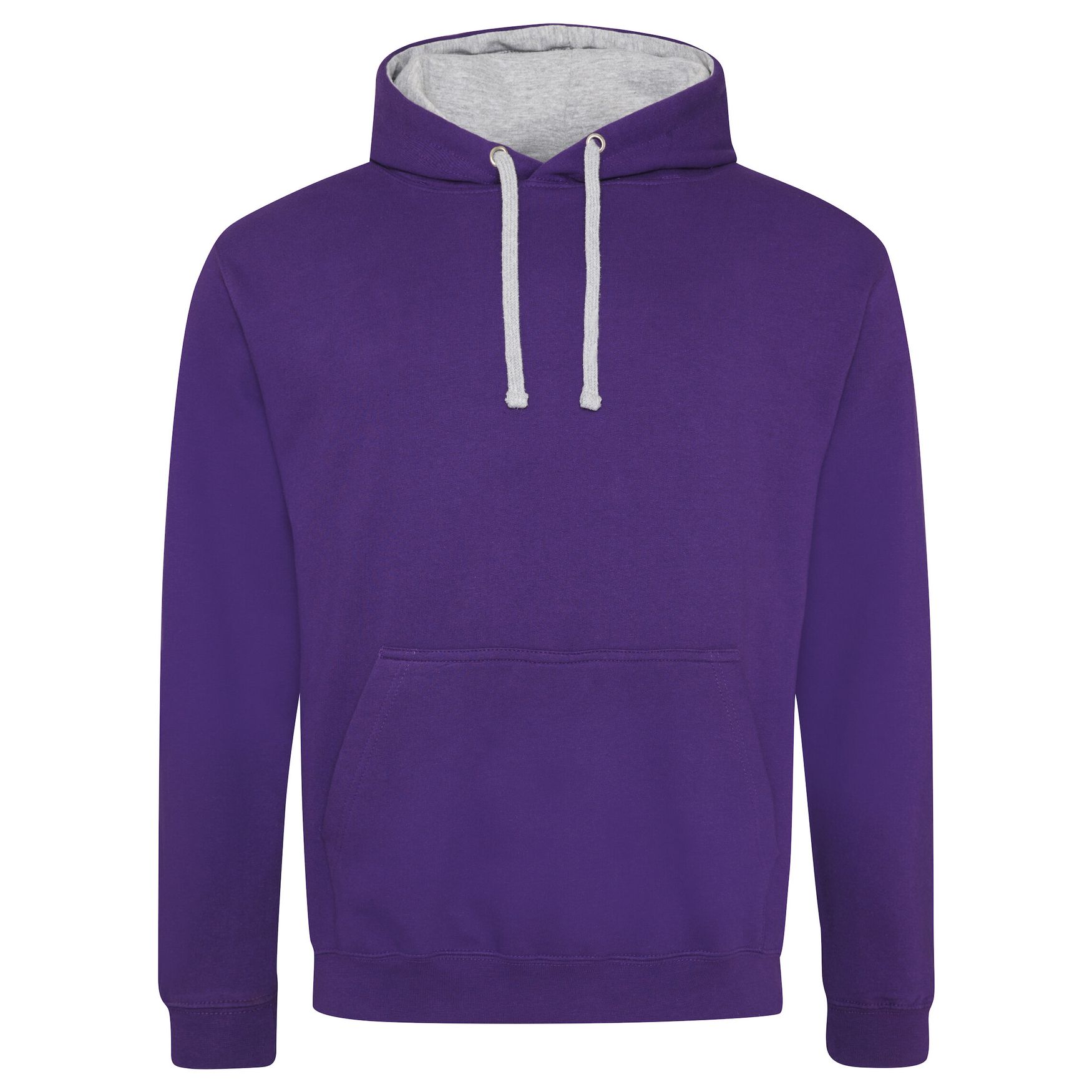 Varsity hoodie jh003 - Purple heather grey
