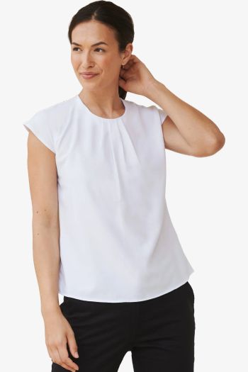 Image produit Pleat front s/s blouse tee-shirt h597