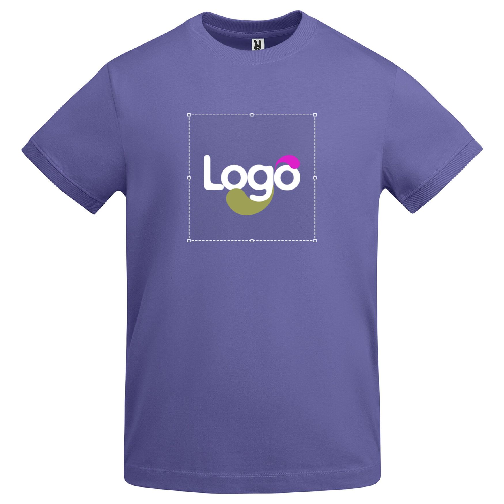 Veza Camiseta de manga corta gruesa de algodón ca6562 personalización - Lila