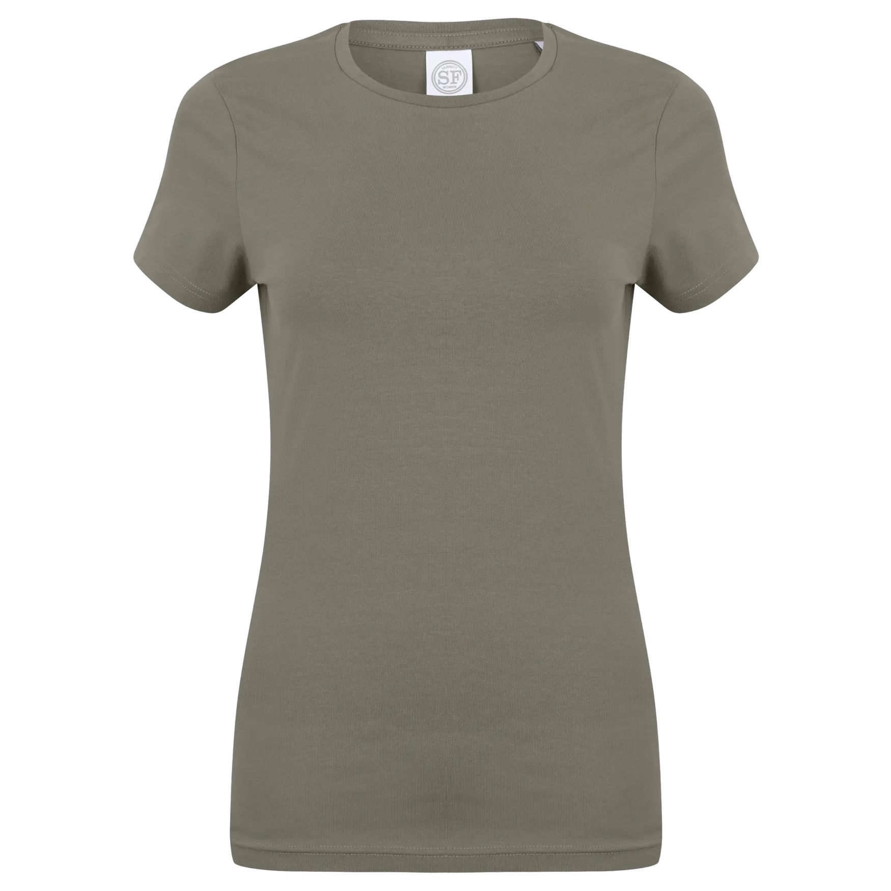 Women's feel good stretch tee-shirt sk121 - Khaki