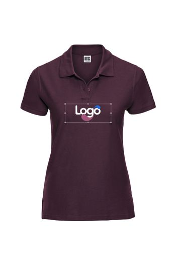 Polo piqué kvinna workwear r-577f-0 - Burgundy