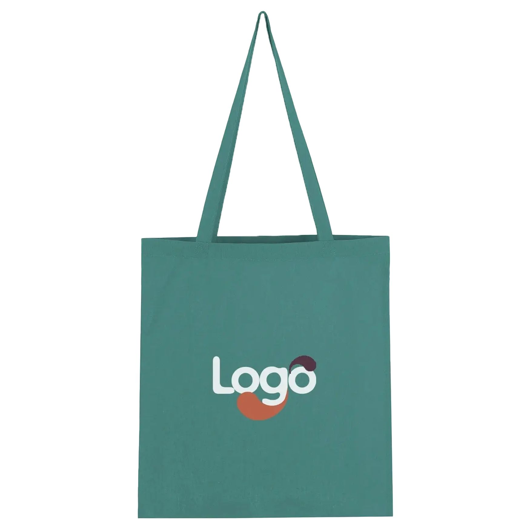 SHOPPING BAG IN COTTON SG ACCESORIES - BAGS 3842-lh customizable - Light petrol