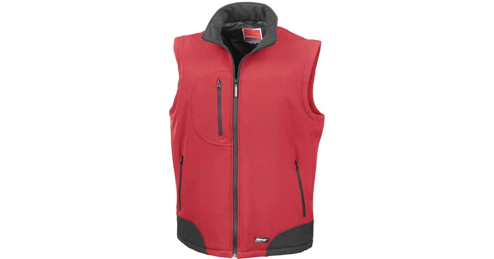 Soft shell jacket RESULT customizable with your logo r123x - Red black