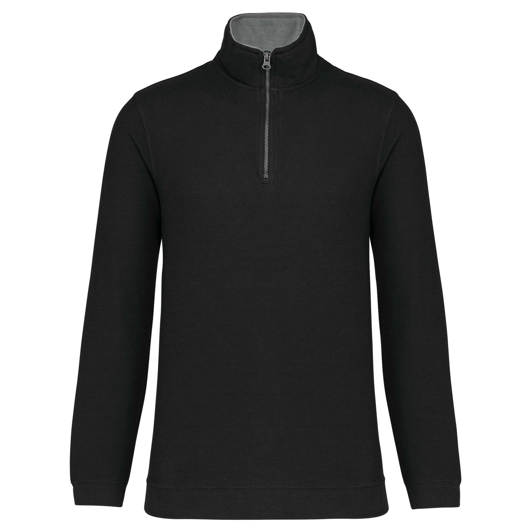 Camisa de moletom com zíper trucker k206 - Black heather grey