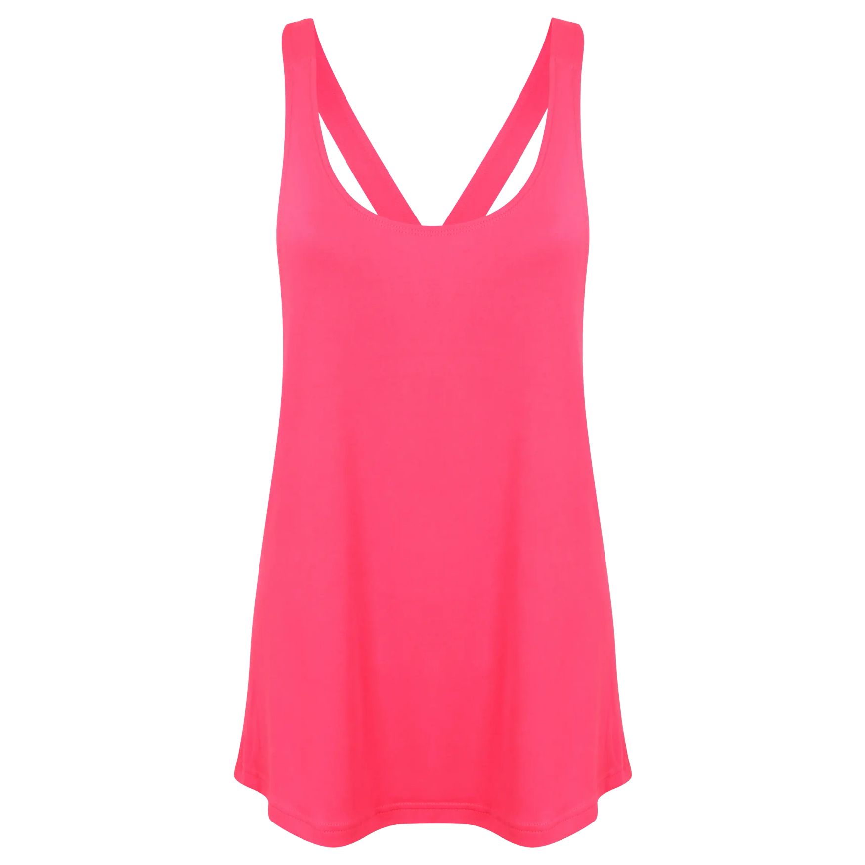 Women's fashion workout vest débardeur sk241 personnalisable - Neon pink