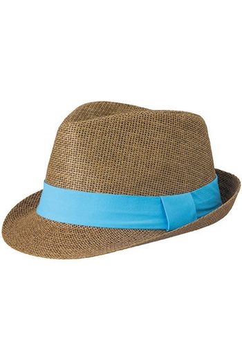 Chapeau casquette de estilo callejero de poliéster mb6564 - Brown / Turquoise