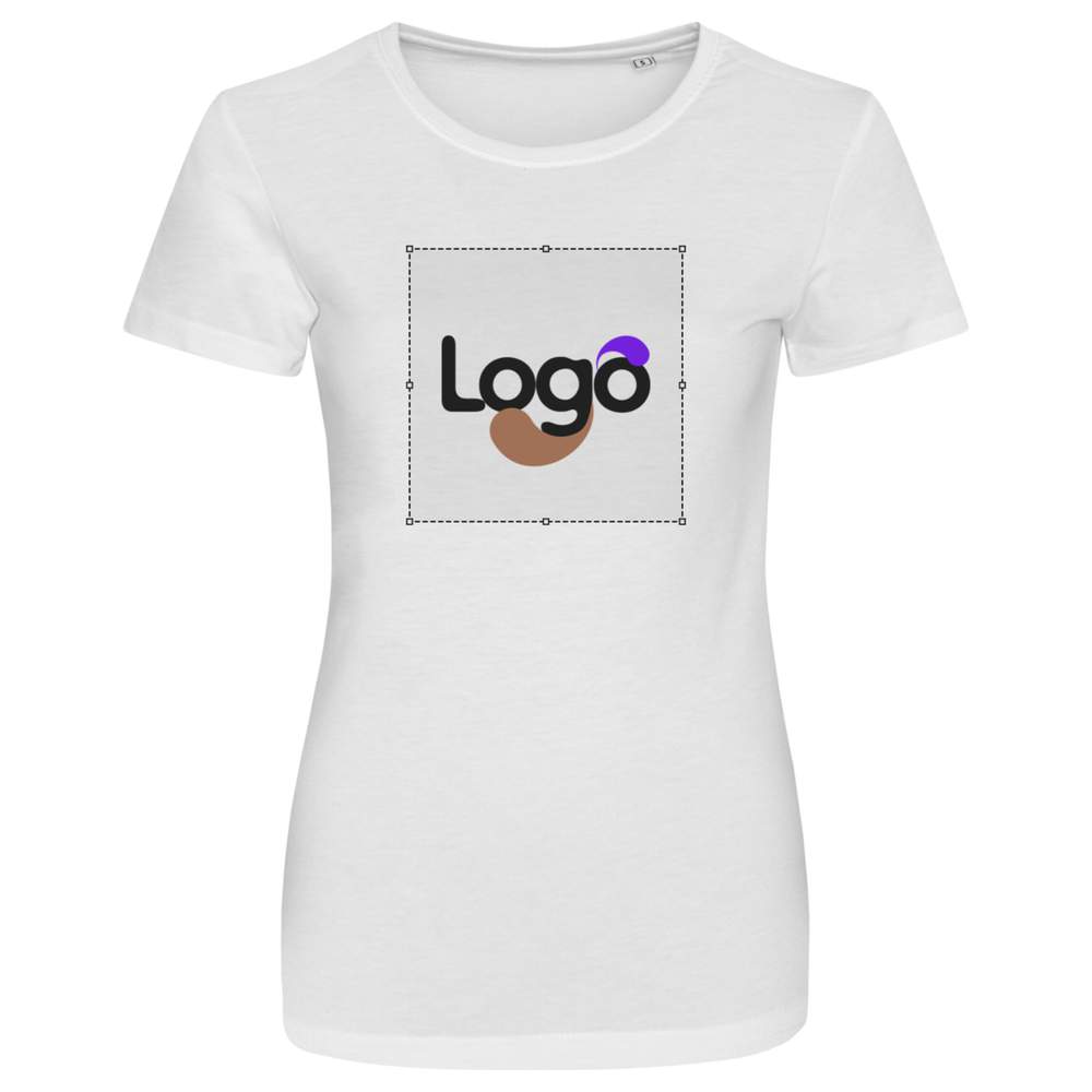 Maglietta triblend Girlie AWDIS JUST TS jt001f personalizzazione - Solid white