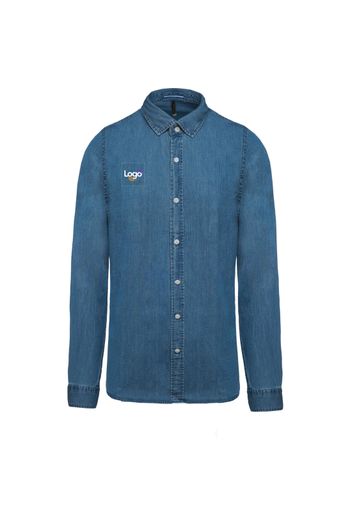 Camicia chambray donna k509 - Chambray blue