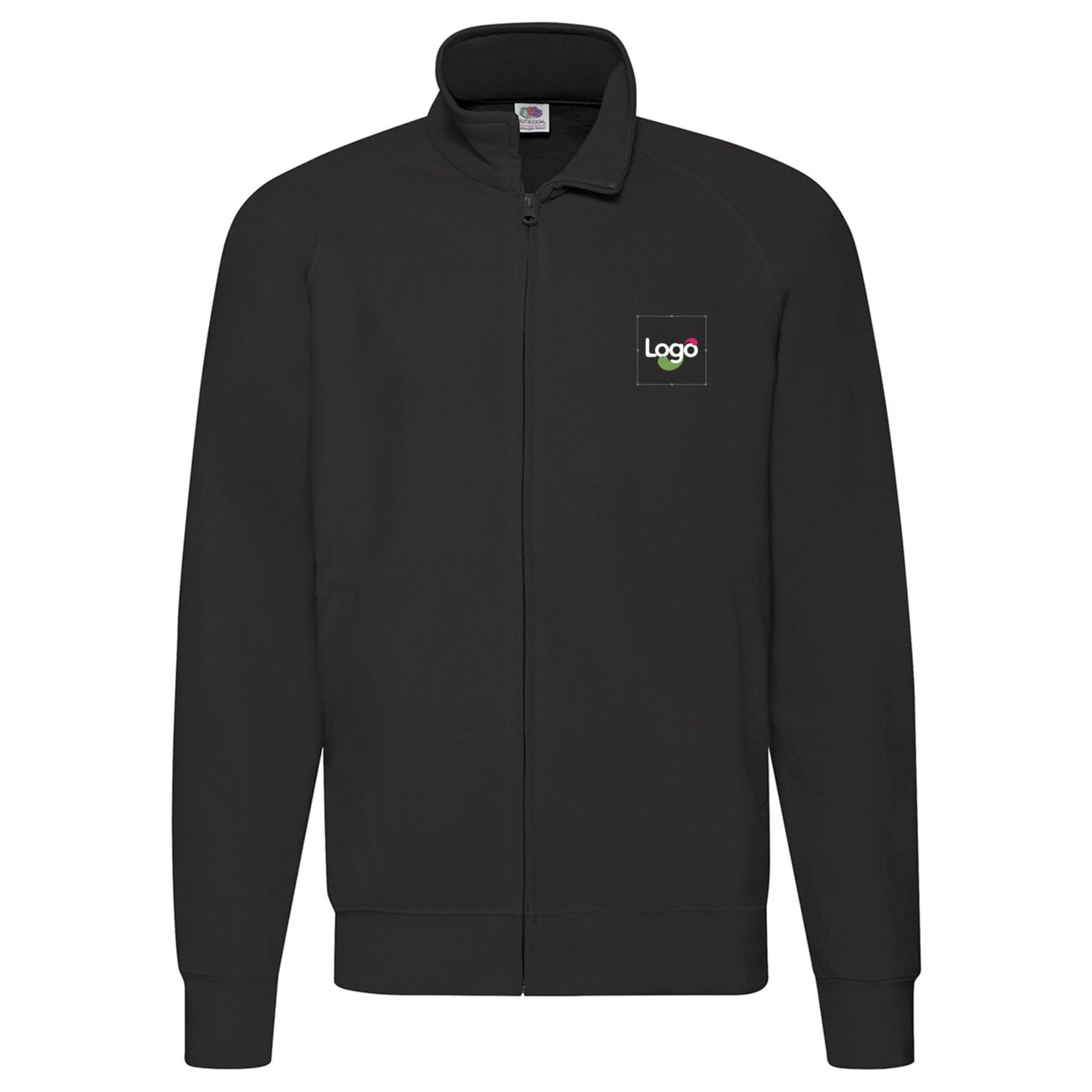 Lightweight sweat jacket 62-160-0 personnalisation - Noir