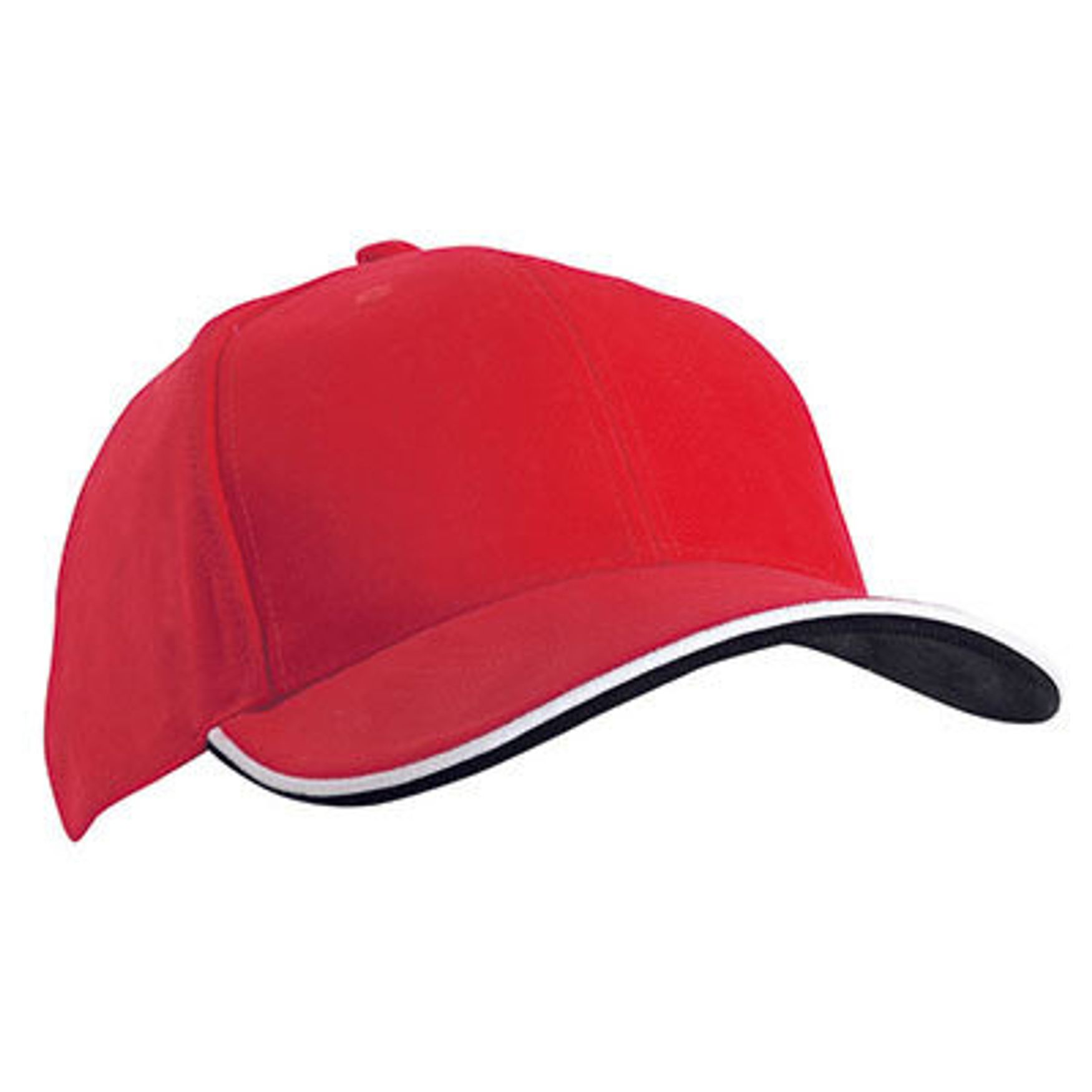 Double sandwich cap Casquette en coton mb6197 personnalisé - Red white black