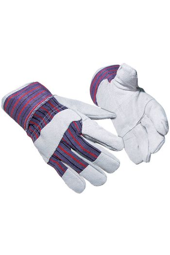 Canadian rigger glove Arbeitshandschuh Leder Baumwolle a210 - Grey / Assorted