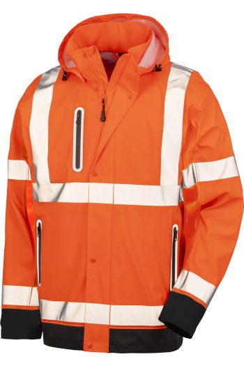 Prism PU windjack r507x - Fluorescent orange / Black
