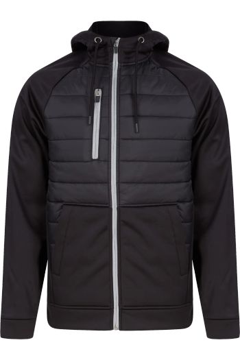 Full zip gewatteerde softshell jas tl575 - Black
