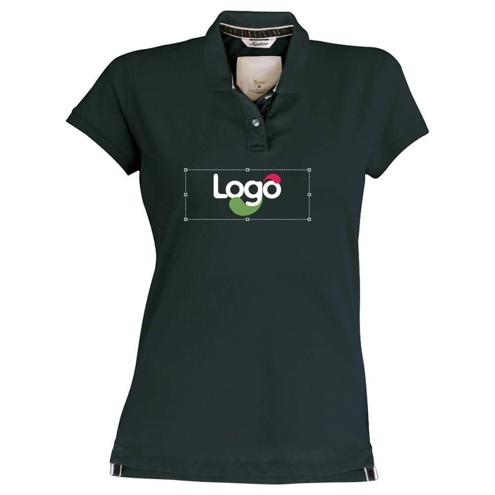 Polo maniche corte donna kv2201 personalizzato - Vintage charcoal