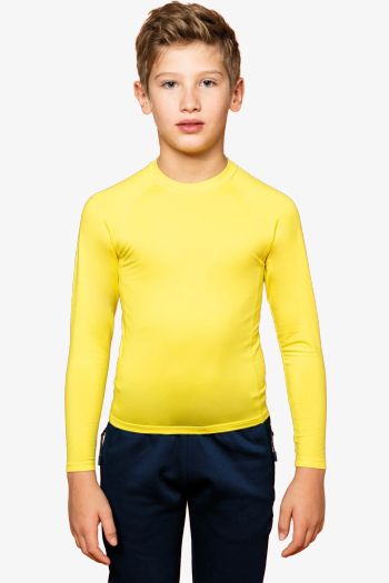 Image produit Long sleeve sports double skin t-shirt for children pa006