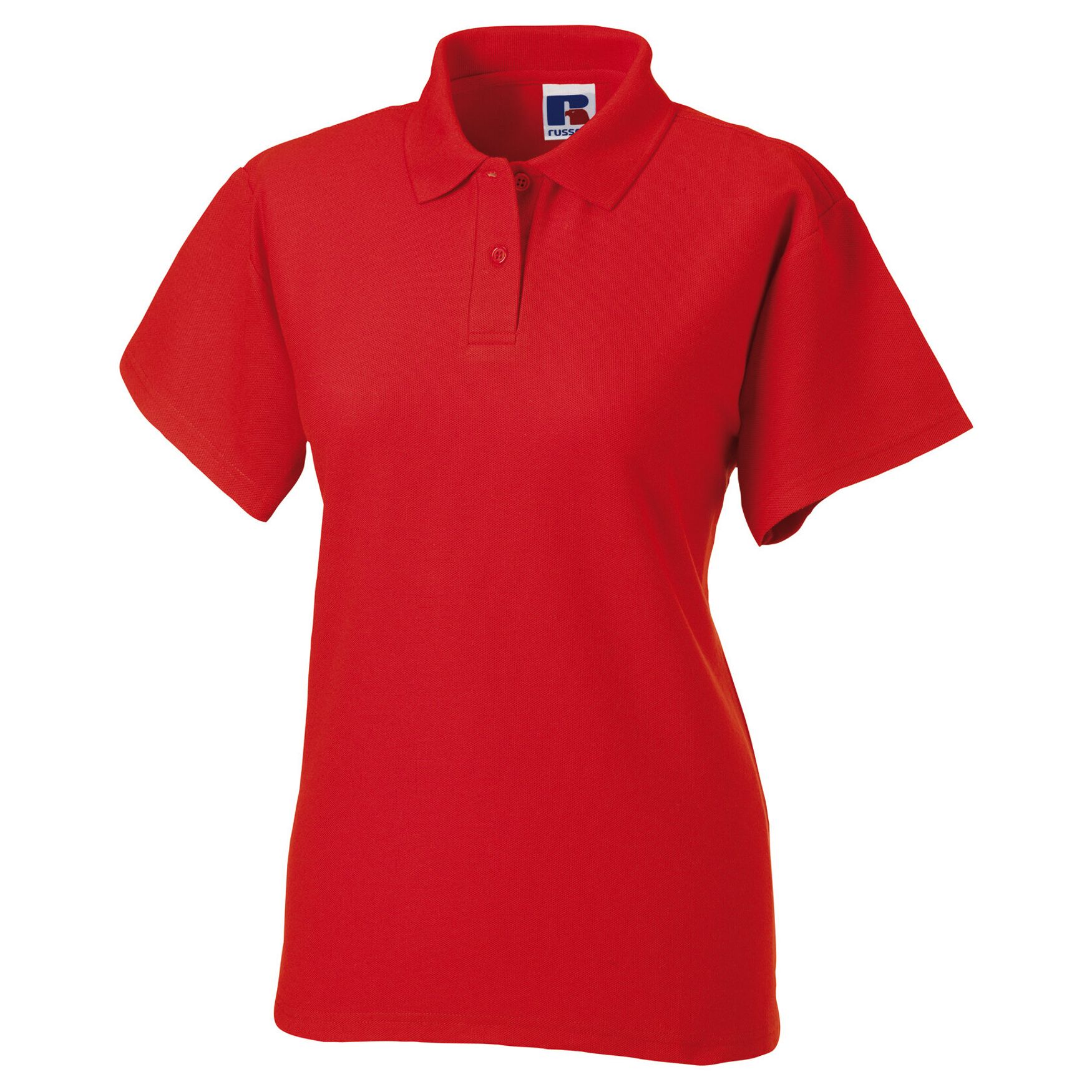 Ladies poloshirt, Polo coton polyester r-539f-0 - Bright red
