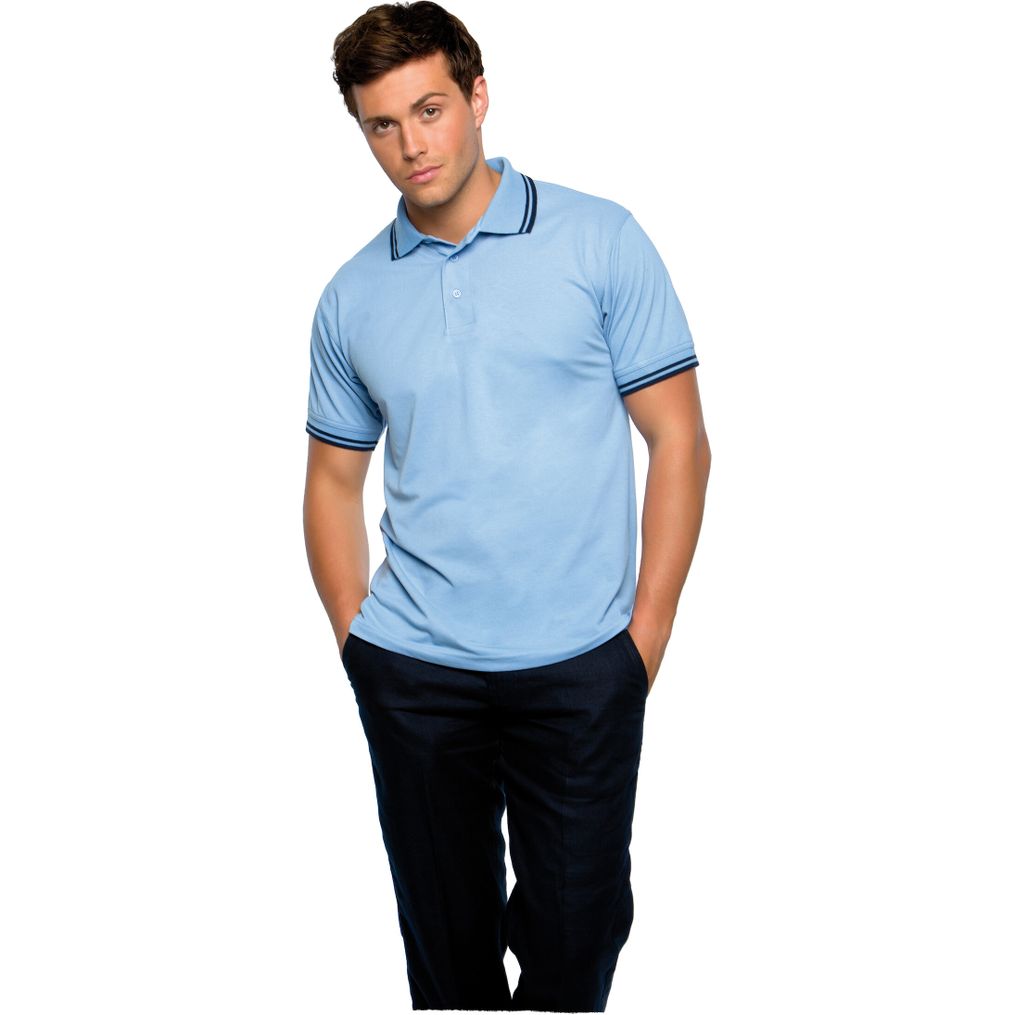 Image produit Tipped piqué poloshirt Polo coton polyester kk409