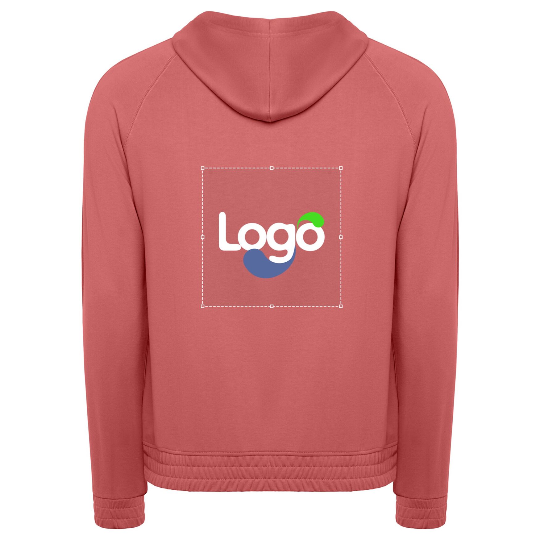 Kemi Sweat com capuz algodão su1118 personalizado com seu visual - Rouge chrysantheme