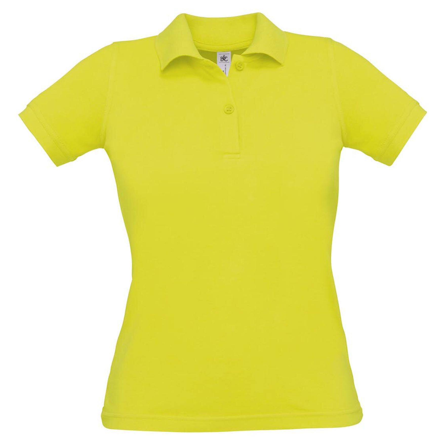 SAFRAN PURE WOMEN Polo coton piqué ringspun pw455 - Pixel lime