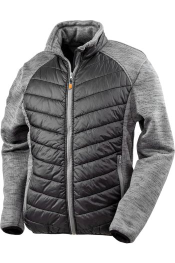Elevator jacket jaqueta acolchoada re-r314x - Black / Grey marl