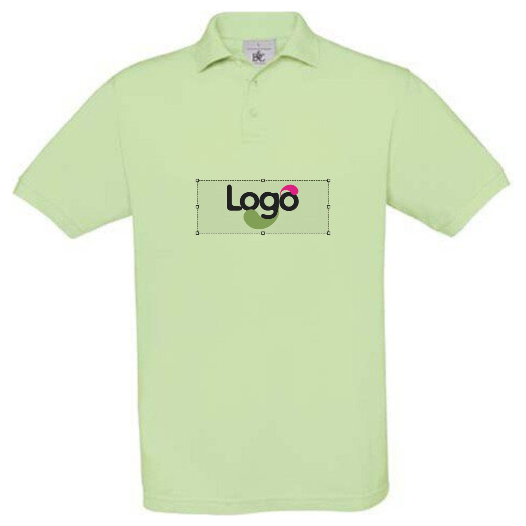 Polo coton boutons pu409 personnalisation - Mint