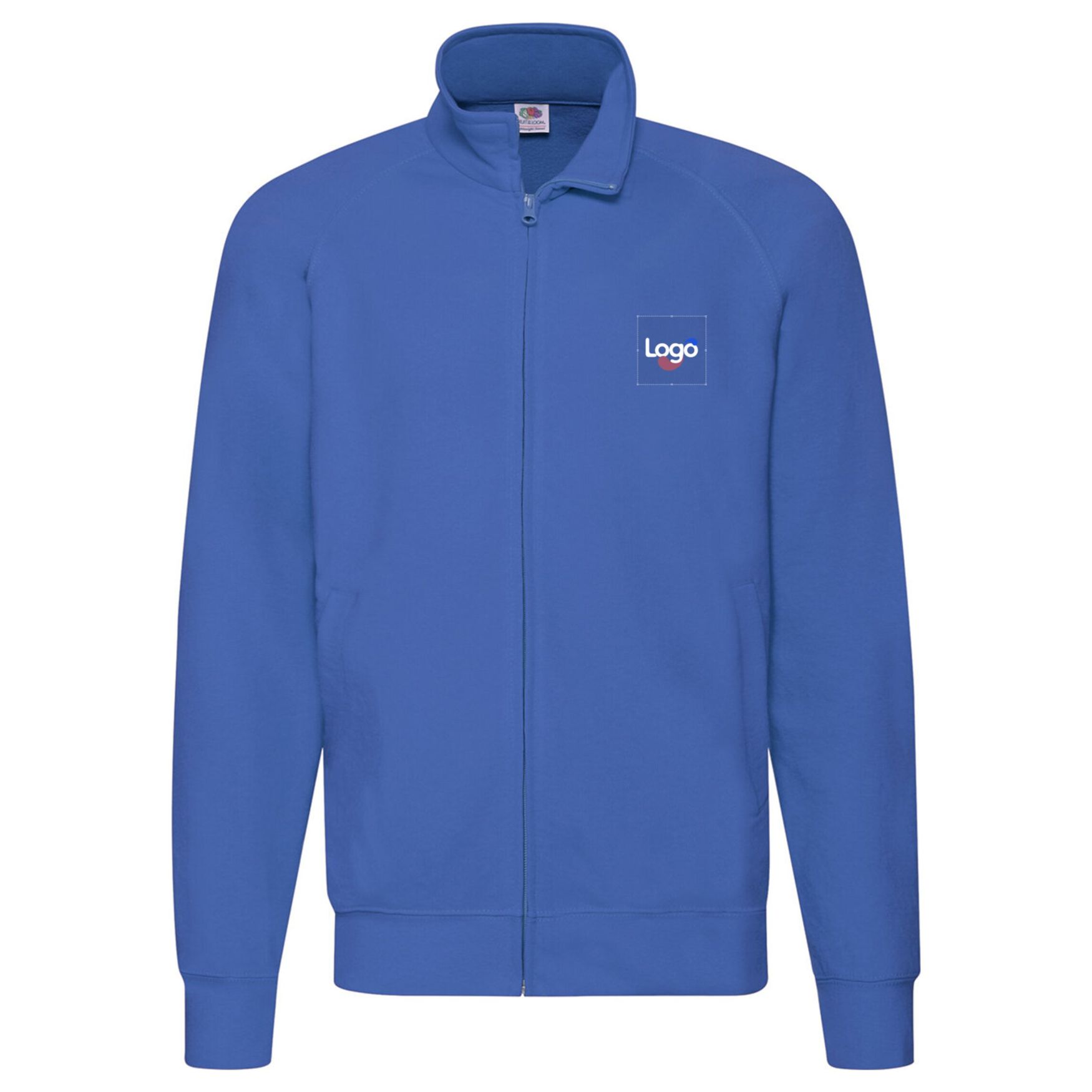 Lightweight sweat jacket 62-160-0 personnalisation - Bleu royal