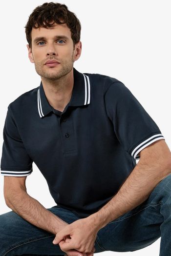 Tipped Collar polo kk409