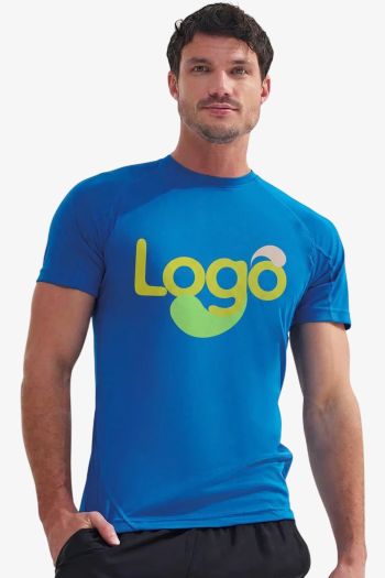 Image produit T-shirt ® z nakładkami na mężczyznę - koszula sportowa poliestrowa tr011