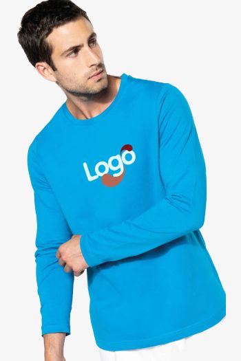 Image produit Camisa de manga comprida homem gola redonda k359