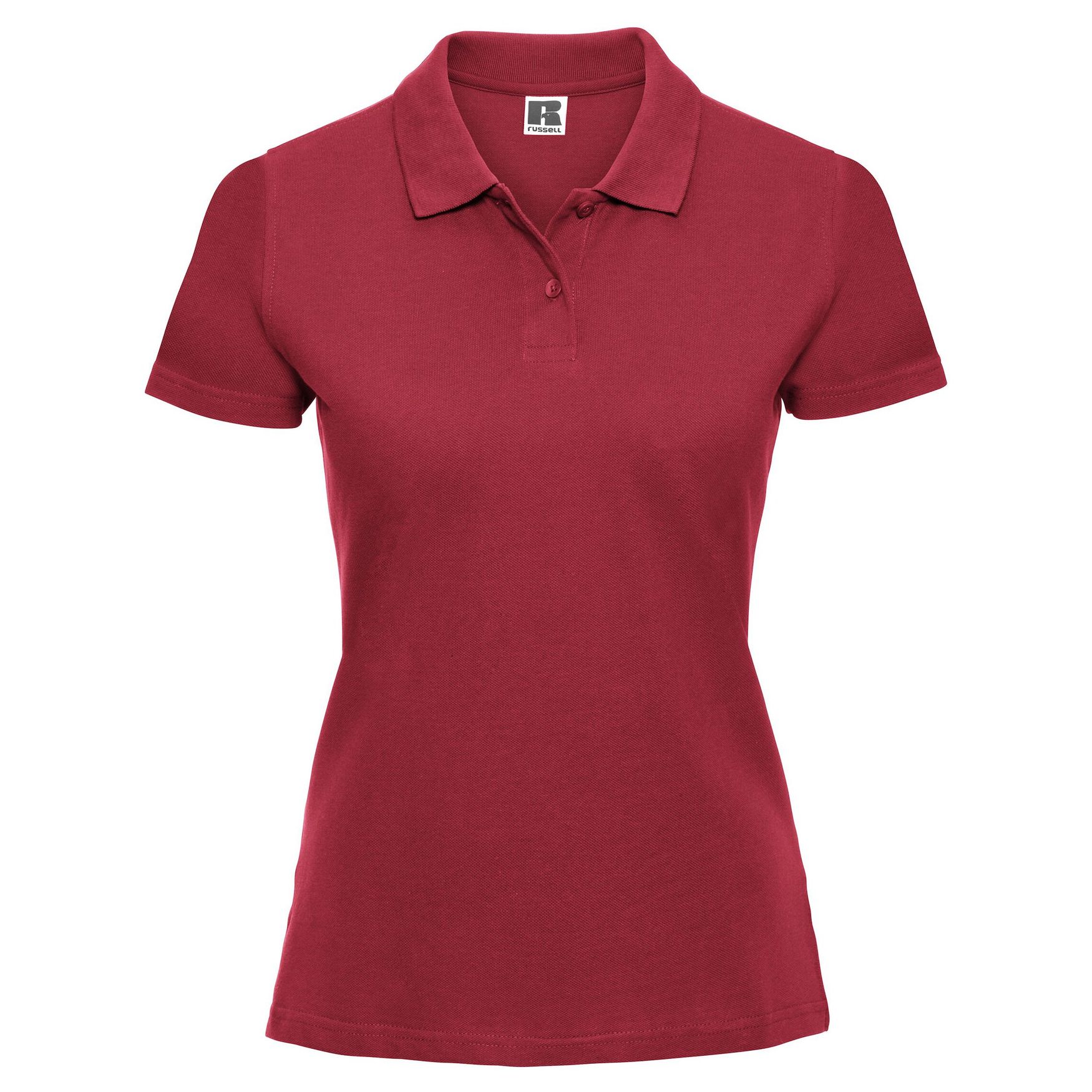 Polo clásico de algodón para damas r-569f-0 - Classic red