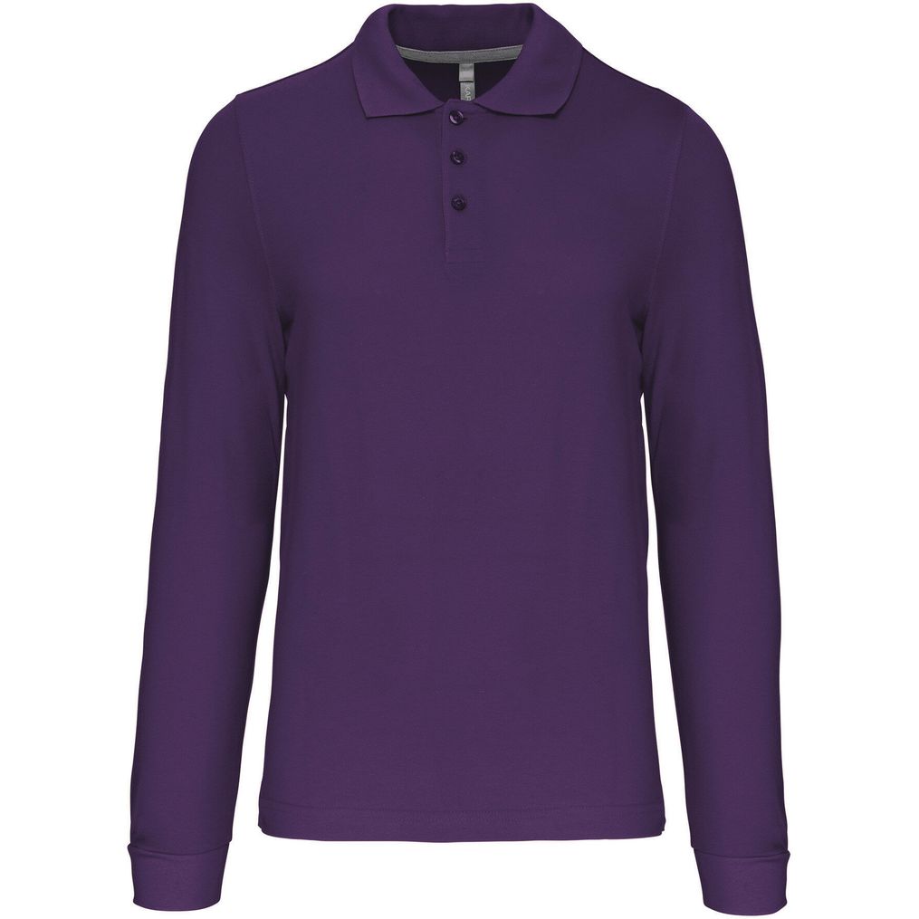 Image produit Langarms Polo Mann k243